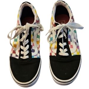 Vans Classic Off the Wall Rainbow Skater Womens Shoes Sz 5